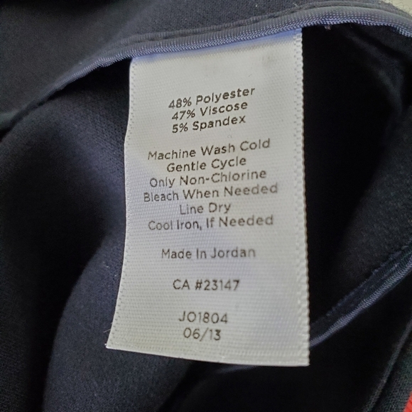 Talbots Wide Leg Hollywood Pants Size 16 Viscose Hi-Rise Black Trousers Career - Picture 12 of 14